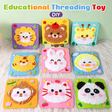 Load image into Gallery viewer, Non-Finished Cute DIY Wool Felt Kit Cartoon Animal Handcraft Needle Felting Kit for Needle Material Pack for Kids Beginner Gift
