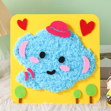 Load image into Gallery viewer, Non-Finished Cute DIY Wool Felt Kit Cartoon Animal Handcraft Needle Felting Kit for Needle Material Pack for Kids Beginner Gift
