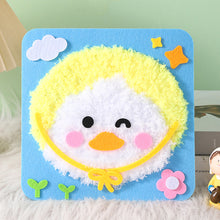 Load image into Gallery viewer, Non-Finished Cute DIY Wool Felt Kit Cartoon Animal Handcraft Needle Felting Kit for Needle Material Pack for Kids Beginner Gift
