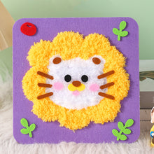 Load image into Gallery viewer, Non-Finished Cute DIY Wool Felt Kit Cartoon Animal Handcraft Needle Felting Kit for Needle Material Pack for Kids Beginner Gift
