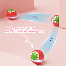 Load image into Gallery viewer, Strawberry Shape Cat Interactive Ball Toys Automatic Rolling Ball Electric Cat Toys Rechargeable Self-moving Kitten Toys
