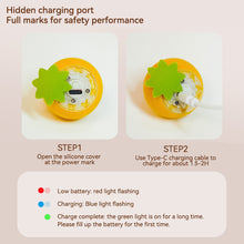Load image into Gallery viewer, Orange Shape Cat Interactive Ball Toys Automatic Rolling Ball Electric Cat Toys Rechargeable Self-moving Kitten Toys
