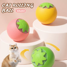 Load image into Gallery viewer, Orange Shape Cat Interactive Ball Toys Automatic Rolling Ball Electric Cat Toys Rechargeable Self-moving Kitten Toys
