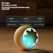 Load image into Gallery viewer, Orange Shape Cat Interactive Ball Toys Automatic Rolling Ball Electric Cat Toys Rechargeable Self-moving Kitten Toys
