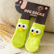 Load image into Gallery viewer, 4Pcs Anti-slip Protect Paws Puppy Dog Shoes Soft Pet Knits Socks Cute Cartoon Skid Socks For Small Dogs Breathable S/M/L

