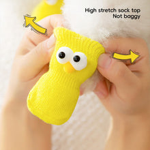 Load image into Gallery viewer, 4Pcs Anti-slip Protect Paws Puppy Dog Shoes Soft Pet Knits Socks Cute Cartoon Skid Socks For Small Dogs Breathable S/M/L
