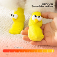 Load image into Gallery viewer, 4Pcs Anti-slip Protect Paws Puppy Dog Shoes Soft Pet Knits Socks Cute Cartoon Skid Socks For Small Dogs Breathable S/M/L
