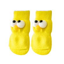 Load image into Gallery viewer, 4Pcs Anti-slip Protect Paws Puppy Dog Shoes Soft Pet Knits Socks Cute Cartoon Skid Socks For Small Dogs Breathable S/M/L
