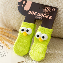 Load image into Gallery viewer, 4Pcs Anti-slip Protect Paws Puppy Dog Shoes Soft Pet Knits Socks Cute Cartoon Skid Socks For Small Dogs Breathable S/M/L
