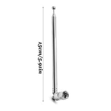 Load image into Gallery viewer, 75cm 7 Sections Telescopic DAB FM Radio Aerial Adapter HiFi AV Receiver Mini System Aerial Antenna
