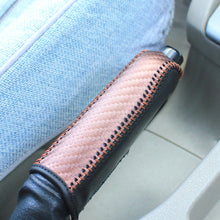 Load image into Gallery viewer, Carbon Fiber Car Leather Handbrake Cover Protective Sleeve Hand Brake Protection for Ford Focus 2012-2018 Accessories
