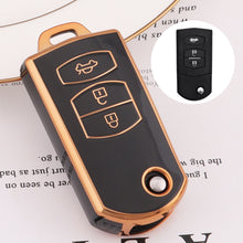Load image into Gallery viewer, 2 3 Buttons Car Key Cover Case Remote Shell Fob Bag Protector TPU Key Holder For Mazda 2 3 5 6 CX7 CX9 RX8 MX5 MPV Demio
