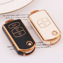 Load image into Gallery viewer, 2 3 Buttons Car Key Cover Case Remote Shell Fob Bag Protector TPU Key Holder For Mazda 2 3 5 6 CX7 CX9 RX8 MX5 MPV Demio
