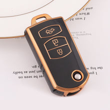 Load image into Gallery viewer, 2 3 Buttons Car Key Cover Case Remote Shell Fob Bag Protector TPU Key Holder For Mazda 2 3 5 6 CX7 CX9 RX8 MX5 MPV Demio
