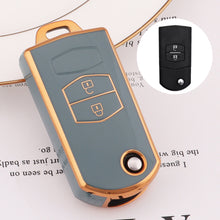 Load image into Gallery viewer, 2 3 Buttons Car Key Cover Case Remote Shell Fob Bag Protector TPU Key Holder For Mazda 2 3 5 6 CX7 CX9 RX8 MX5 MPV Demio
