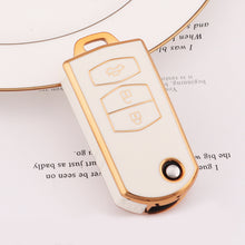 Load image into Gallery viewer, 2 3 Buttons Car Key Cover Case Remote Shell Fob Bag Protector TPU Key Holder For Mazda 2 3 5 6 CX7 CX9 RX8 MX5 MPV Demio
