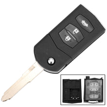 Load image into Gallery viewer, 2/3 Button Car Remote Key Fob Shell Case Folding Flip For Mazda 2 3 5 6 CX-7 / CX-9 / MX-5 With Uncut Blade Replacement
