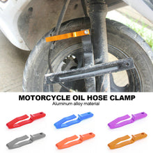 Load image into Gallery viewer, Aluminum Alloy Motorcycle Brake Hose Clip Modified Oil Hose Brake Line Clamp Protector Clip For Most Motorcycle Parts
