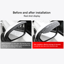 Load image into Gallery viewer, 2Pcs Carbon Fibre Universal Car Rear View Mirror Rain Cover Sun Visor Eyebrow Side View Mirror Rain Guard Auto Protection
