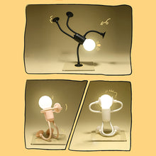 Load image into Gallery viewer, Mini Suction Cup Desk Book Light Changeable Shape Funny Sportsman Night Light Portable LED Lamp Funny Bedroom Decor Kids Gift
