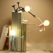 Load image into Gallery viewer, Mini Suction Cup Desk Book Light Changeable Shape Funny Sportsman Night Light Portable LED Lamp Funny Bedroom Decor Kids Gift
