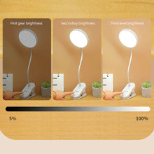 Load image into Gallery viewer, Table Lamp USB Rechargeable Desk Lamp With Clip Bed Reading Book Night Light LED Touch 3 Modes Dimming Eye Protection Light
