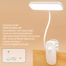 Load image into Gallery viewer, Led Eye Protection Desk Lamp with Clip Usb Rechargeable Table Lamp 360° Flexible Study Lamp Bedroom Reading Book Night Light
