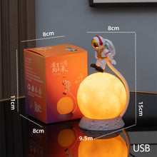 Load image into Gallery viewer, Suspended Astronaut Ornament Lunar Lamp Cute Little Night Light Decoration Housewarming Gift Suitable Children
