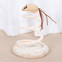 Load image into Gallery viewer, New Cat Toys Cat Supplies Spiral Steel Wire Spring Linen Disc Cat Scratch Board Hemp Mouse
