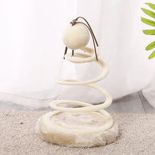 Load image into Gallery viewer, New Cat Toys Cat Supplies Spiral Steel Wire Spring Linen Disc Cat Scratch Board Hemp Mouse
