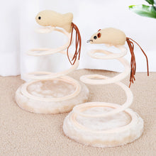 Load image into Gallery viewer, New Cat Toys Cat Supplies Spiral Steel Wire Spring Linen Disc Cat Scratch Board Hemp Mouse
