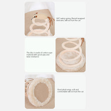 Load image into Gallery viewer, New Cat Toys Cat Supplies Spiral Steel Wire Spring Linen Disc Cat Scratch Board Hemp Mouse
