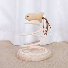 Load image into Gallery viewer, New Cat Toys Cat Supplies Spiral Steel Wire Spring Linen Disc Cat Scratch Board Hemp Mouse

