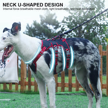 Load image into Gallery viewer, Durable Pet Dog Vest Harness Explosion-proof Big Dogs Harnesses Reflective French Bulldog Collar Shepherd Dogs Walking Supplies

