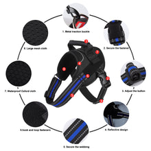 Load image into Gallery viewer, Dog Harness Saddle Style Large Dog Chest Harness Anti Slip Dog Leash Pet Leash Dog Saddle Tactical Chest Back
