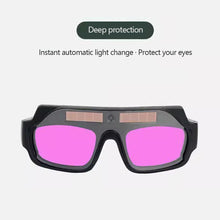 Load image into Gallery viewer, 1Pair Protective Glasses Solar Automatic Dimming Welding Mask Auto Welding Goggles with View True Color for Wide
