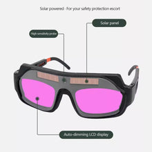 Load image into Gallery viewer, 1Pair Protective Glasses Solar Automatic Dimming Welding Mask Auto Welding Goggles with View True Color for Wide
