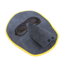 Load image into Gallery viewer, Cowhide Eyeglasses Labor Protection Welding Eyeglasses Ghost Face Protection Mask Head Wear Cowhide Welding Masks
