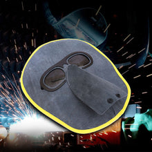 Load image into Gallery viewer, Cowhide Eyeglasses Labor Protection Welding Eyeglasses Ghost Face Protection Mask Head Wear Cowhide Welding Masks

