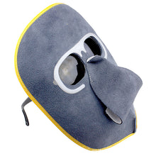 Load image into Gallery viewer, Cowhide Eyeglasses Labor Protection Welding Eyeglasses Ghost Face Protection Mask Head Wear Cowhide Welding Masks
