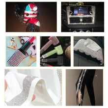 Load image into Gallery viewer, 12x20cm Crystal Diamond Car DIY Decorative Stickers Decoration Accessories Stickers Auto Interior Cover
