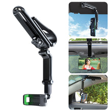Load image into Gallery viewer, Rotatable Car Phone Holder Multifunctional Auto Rearview Mirror Seat Hanging Clip Bracket Cell Phone Holder
