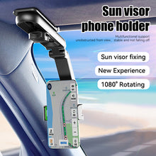 Load image into Gallery viewer, Rotatable Car Phone Holder Multifunctional Auto Rearview Mirror Seat Hanging Clip Bracket Cell Phone Holder
