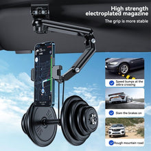 Load image into Gallery viewer, Rotatable Car Phone Holder Multifunctional Auto Rearview Mirror Seat Hanging Clip Bracket Cell Phone Holder
