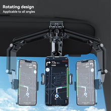 Load image into Gallery viewer, Rotatable Car Phone Holder Multifunctional Auto Rearview Mirror Seat Hanging Clip Bracket Cell Phone Holder
