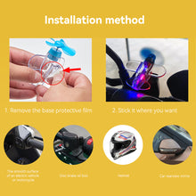 Load image into Gallery viewer, Motorcycle Rotatable Airplane Wind Powered LED Light Airplane Decor Ornaments Bikes Motorcycle Bicycle Decorations
