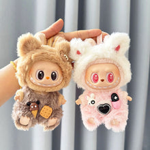 Load image into Gallery viewer, For Labubu V1 V2 Dolls Sitting Party Clothing Outfit 17cm Mini Plush Doll'S Clothes Bear Rabbit Bib Pants Overalls Accessories
