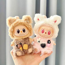 Load image into Gallery viewer, For Labubu V1 V2 Dolls Sitting Party Clothing Outfit 17cm Mini Plush Doll'S Clothes Bear Rabbit Bib Pants Overalls Accessories
