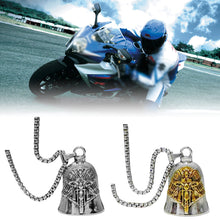 Load image into Gallery viewer, Punk Wing Motorcycle Bell Keychain Pendant Men's Hip Hop Rock Riding Exorcism Amulet Jewelry Accessories Bike Riders Gift
