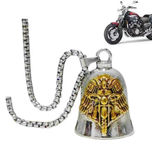 Load image into Gallery viewer, Punk Wing Motorcycle Bell Keychain Pendant Men's Hip Hop Rock Riding Exorcism Amulet Jewelry Accessories Bike Riders Gift
